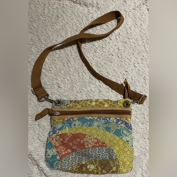 Fossil Maddox Tapestry Purse/Shoulder Bag Boho - Picture 3 of 6